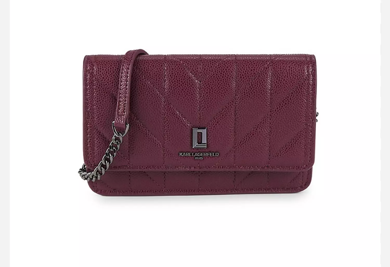 Karl burgundy cross bag 2