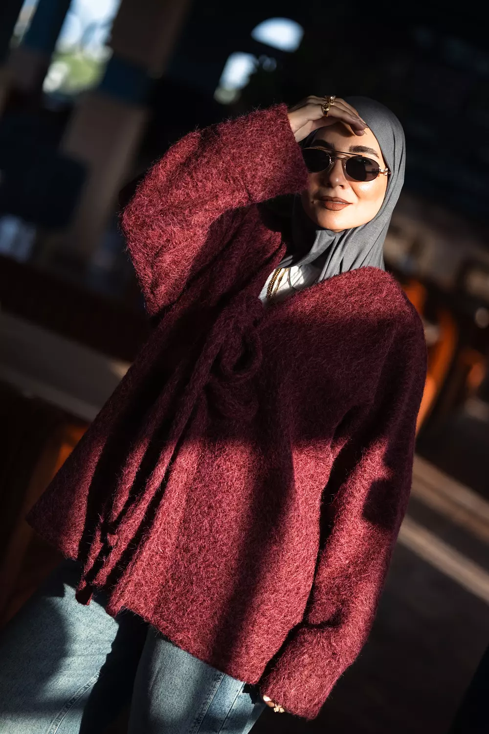 Fluffy Tie-front Cardigan 7