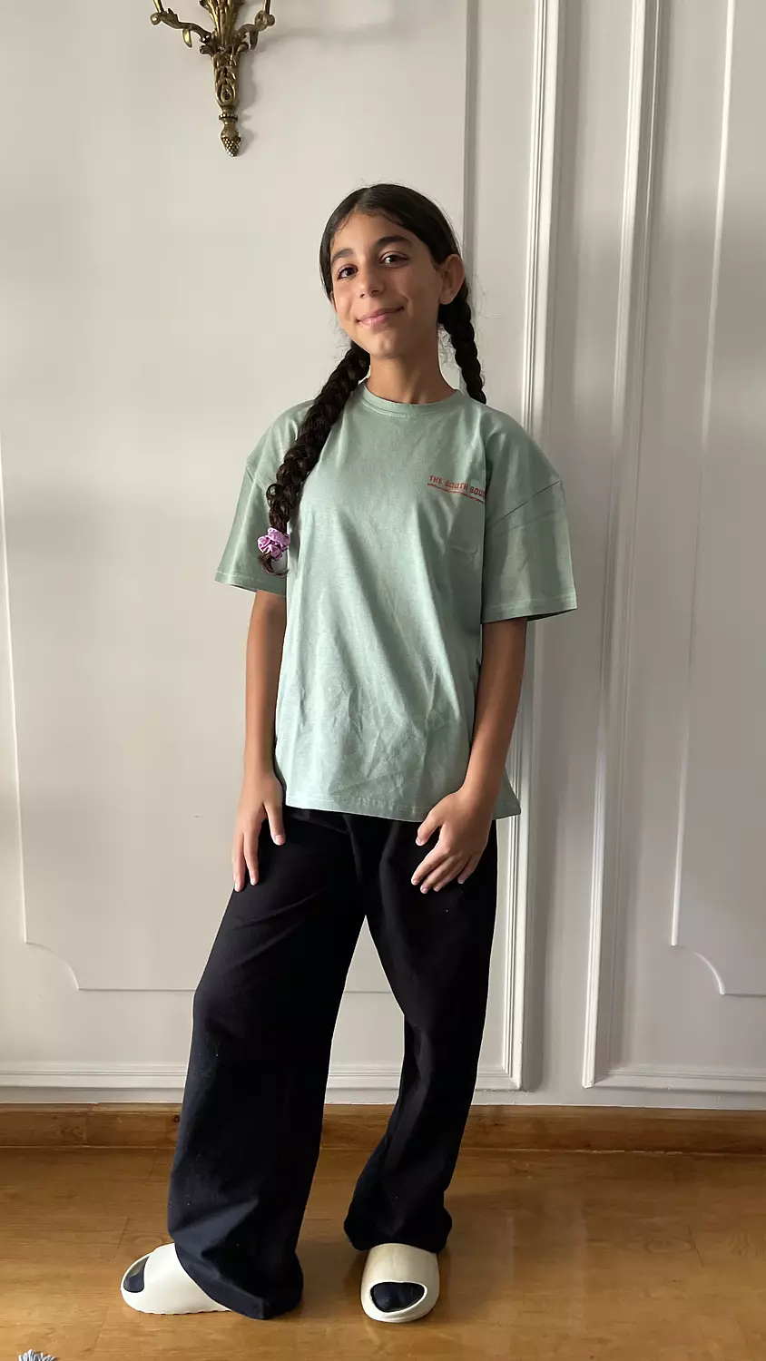 SOUTH Unisex Pastel Green South Fruits Oversized t-shirt  hover image