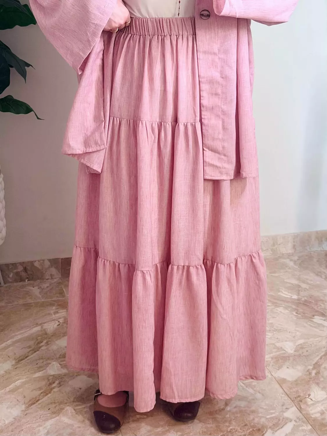 Tiered Skirt 🩶🩷 hover image