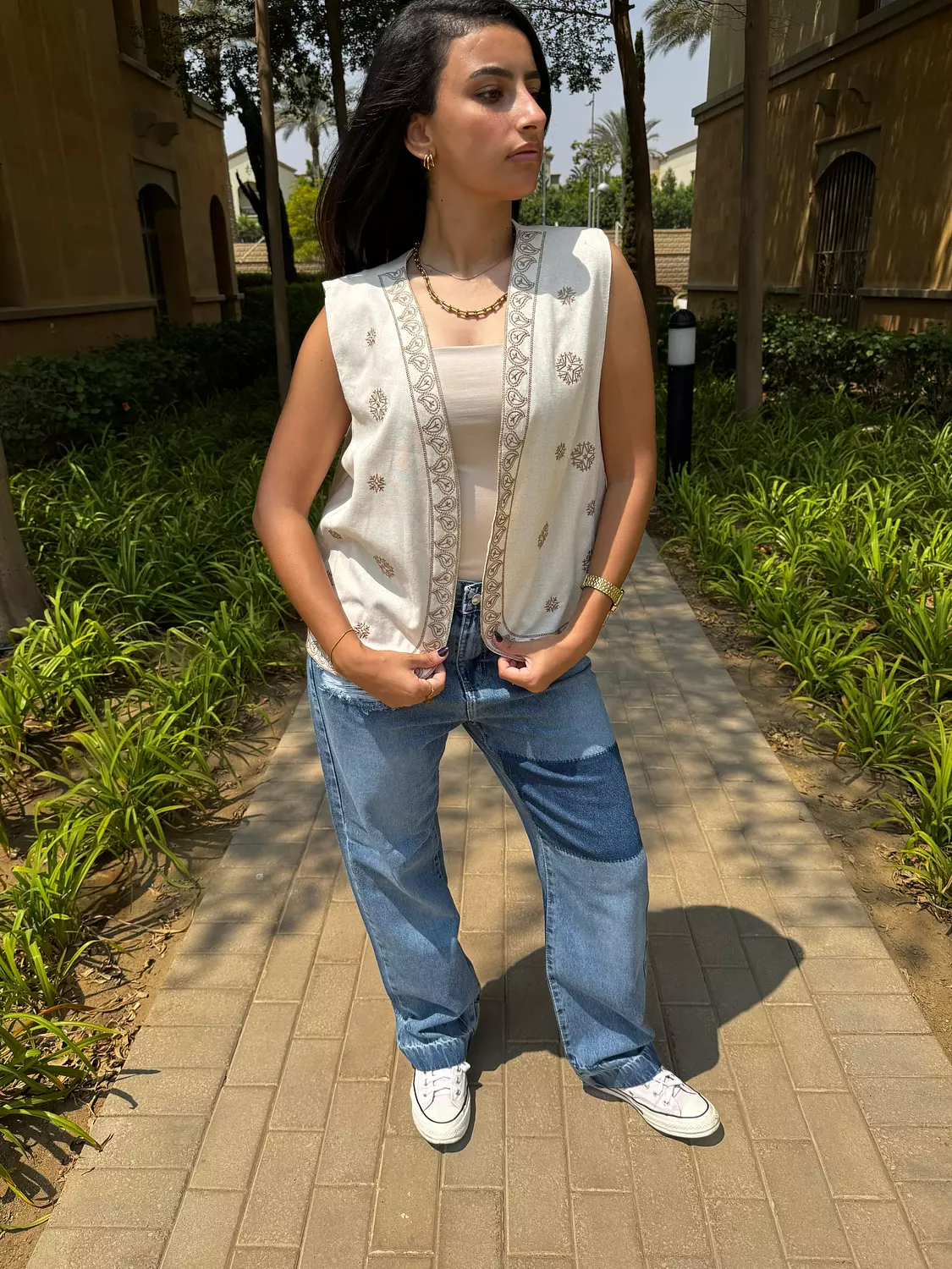  Sahara Bloom Embroidered Vest image