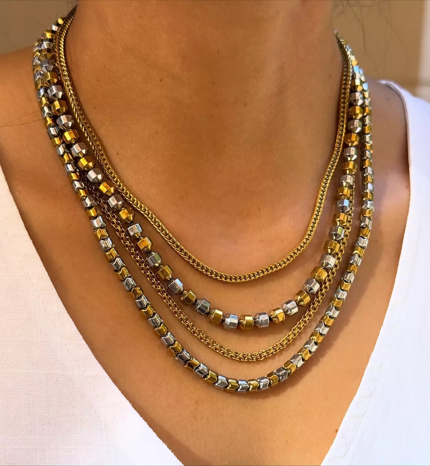 SilverXGold Hematites 3