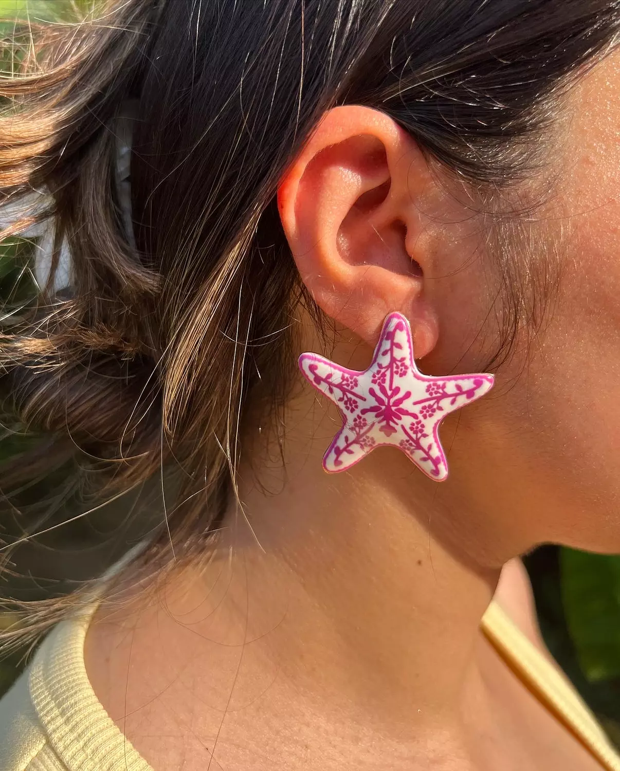 Pink Starfish Earrings  image