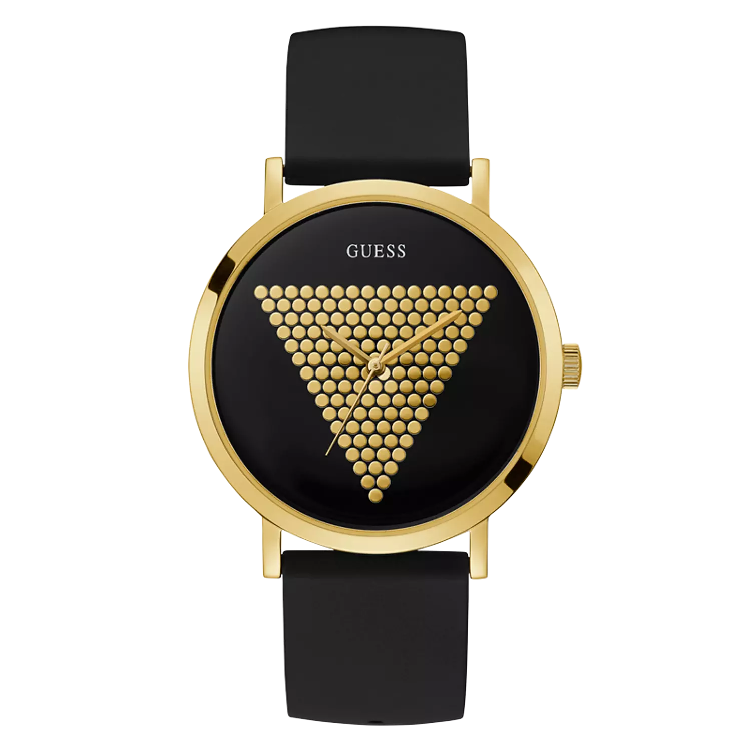 GUESS W1161G1 Men's  Watch Gold Tone Silicone Strap image