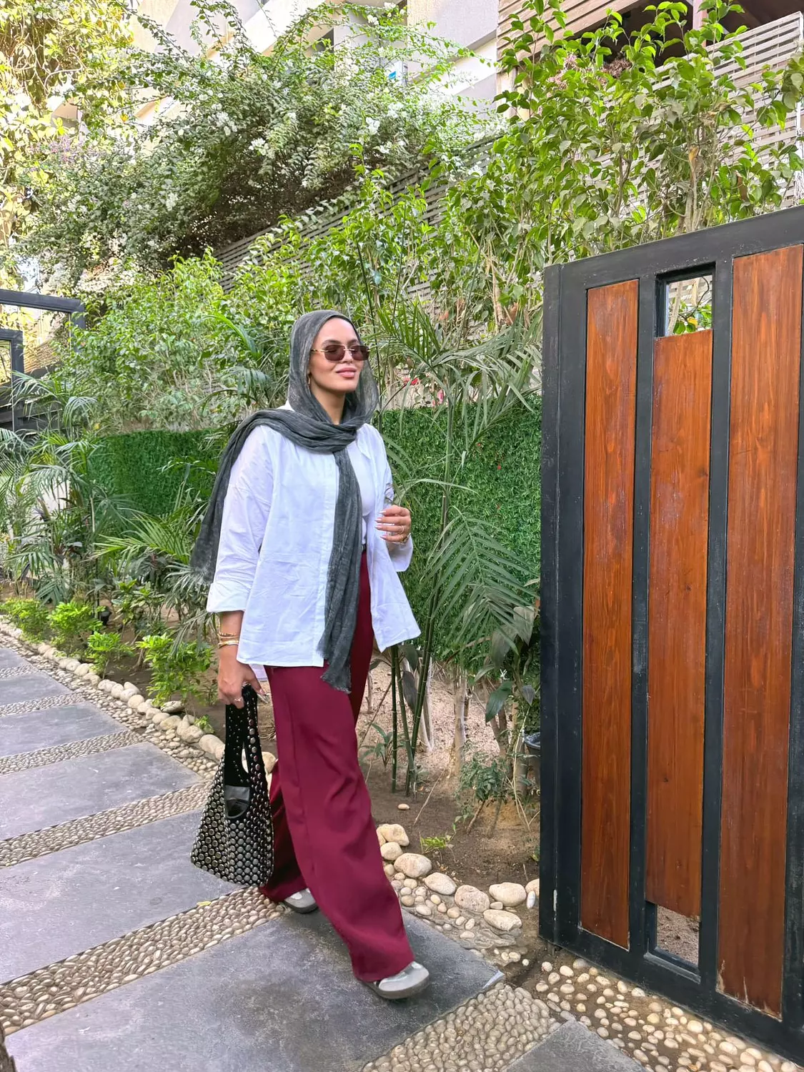 White popline shirt image