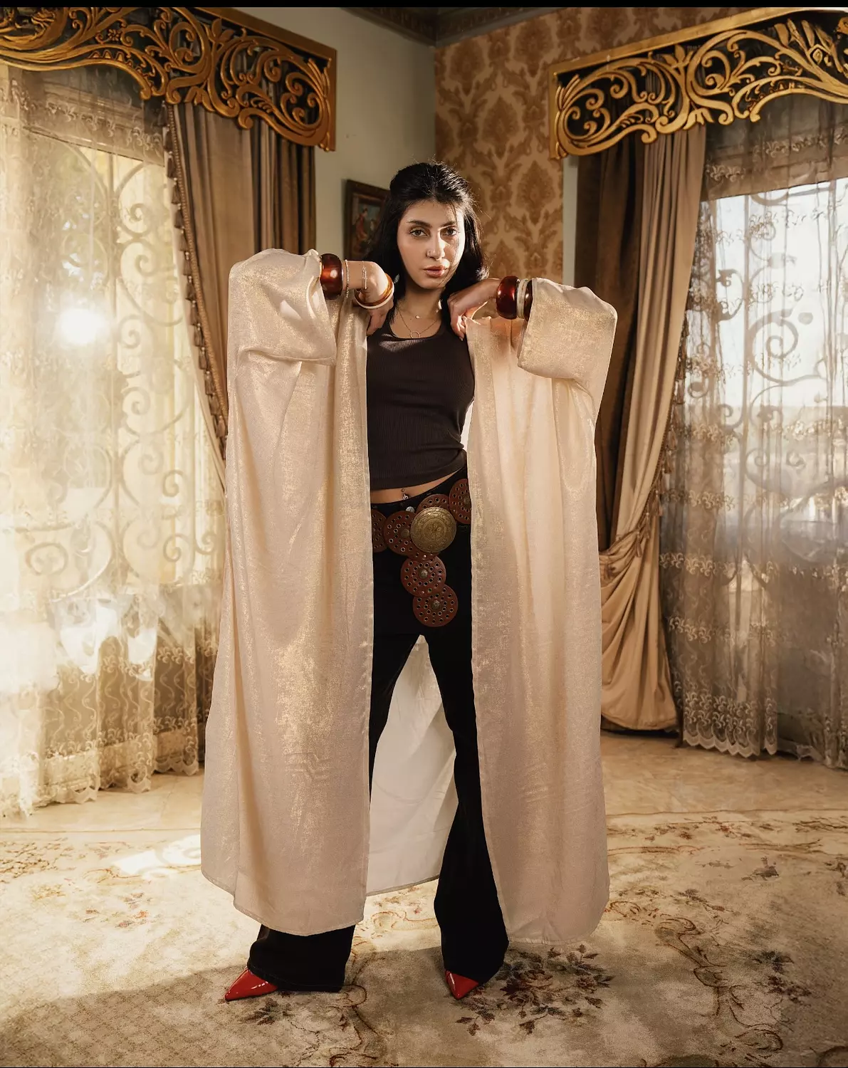 Golden Vanilla Kaftan 1