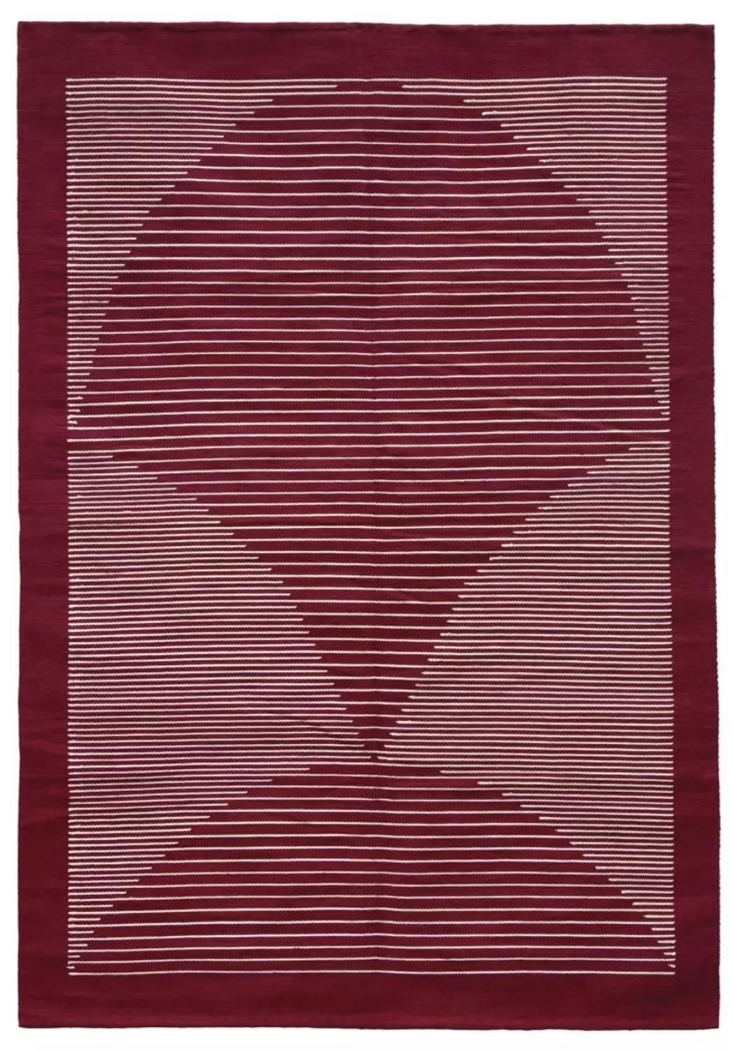 Burgundy Lotus Kilim Rug hover image