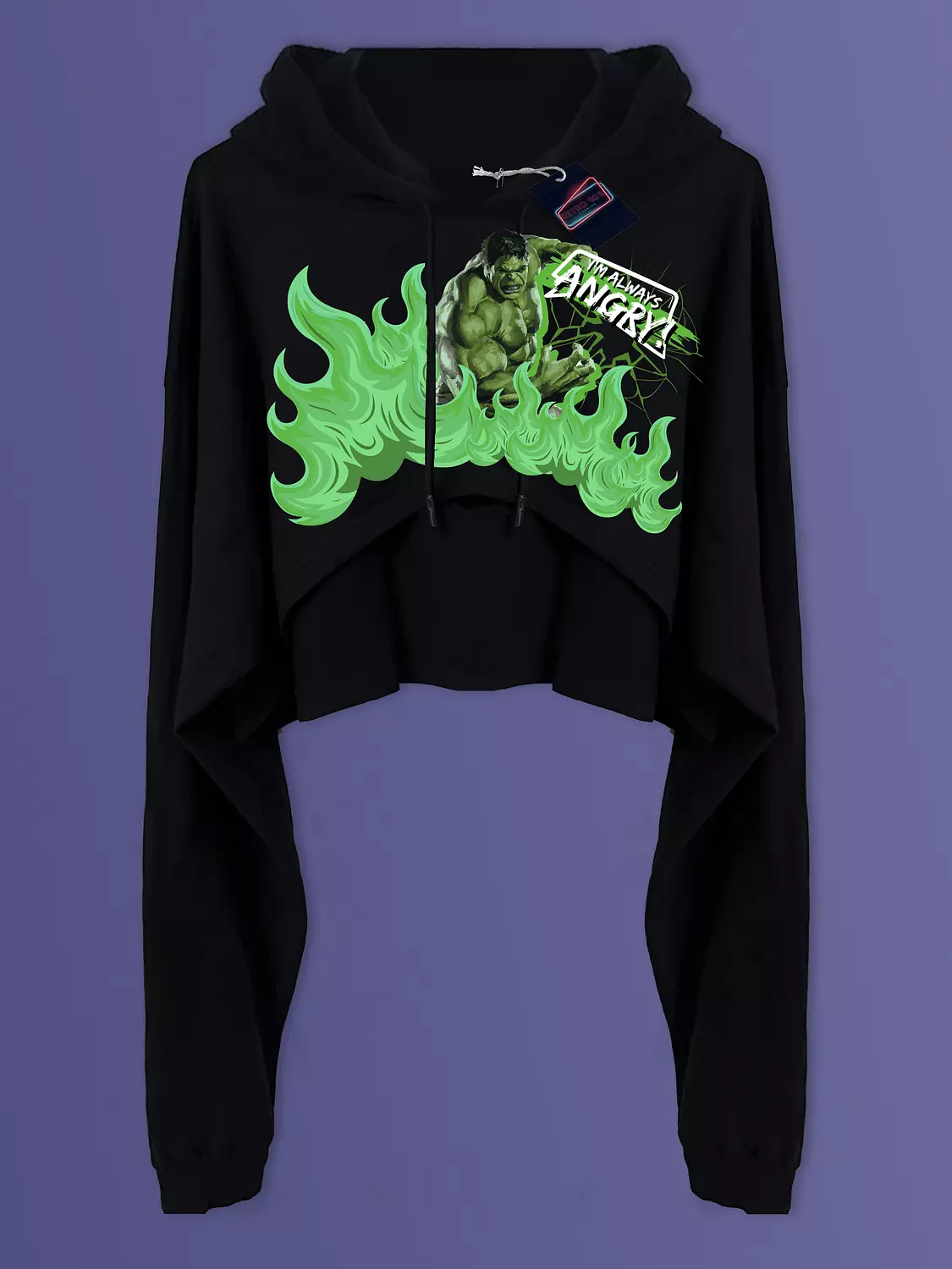 Hulk Cropped Hoodie image