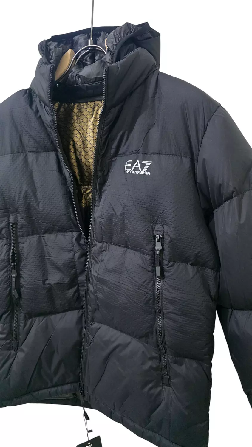 EA7 puffer jacket black hover image