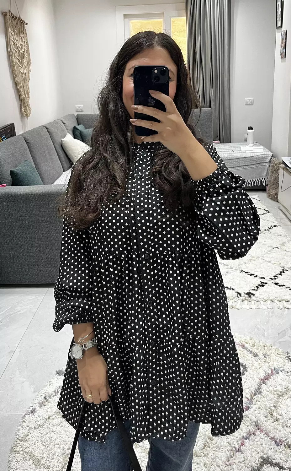 Ruffled Polka Dots Blouse 🖤 12