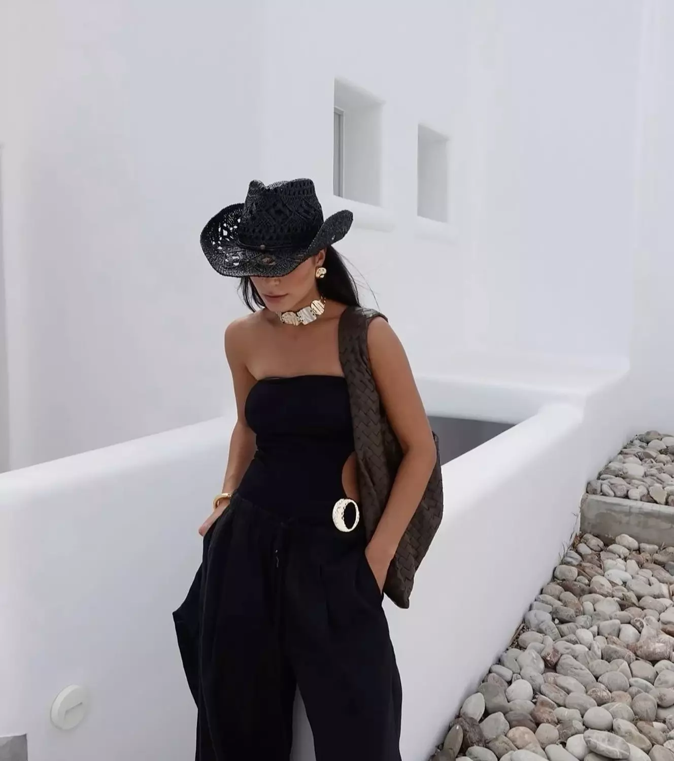Black Mykonos Hat 2