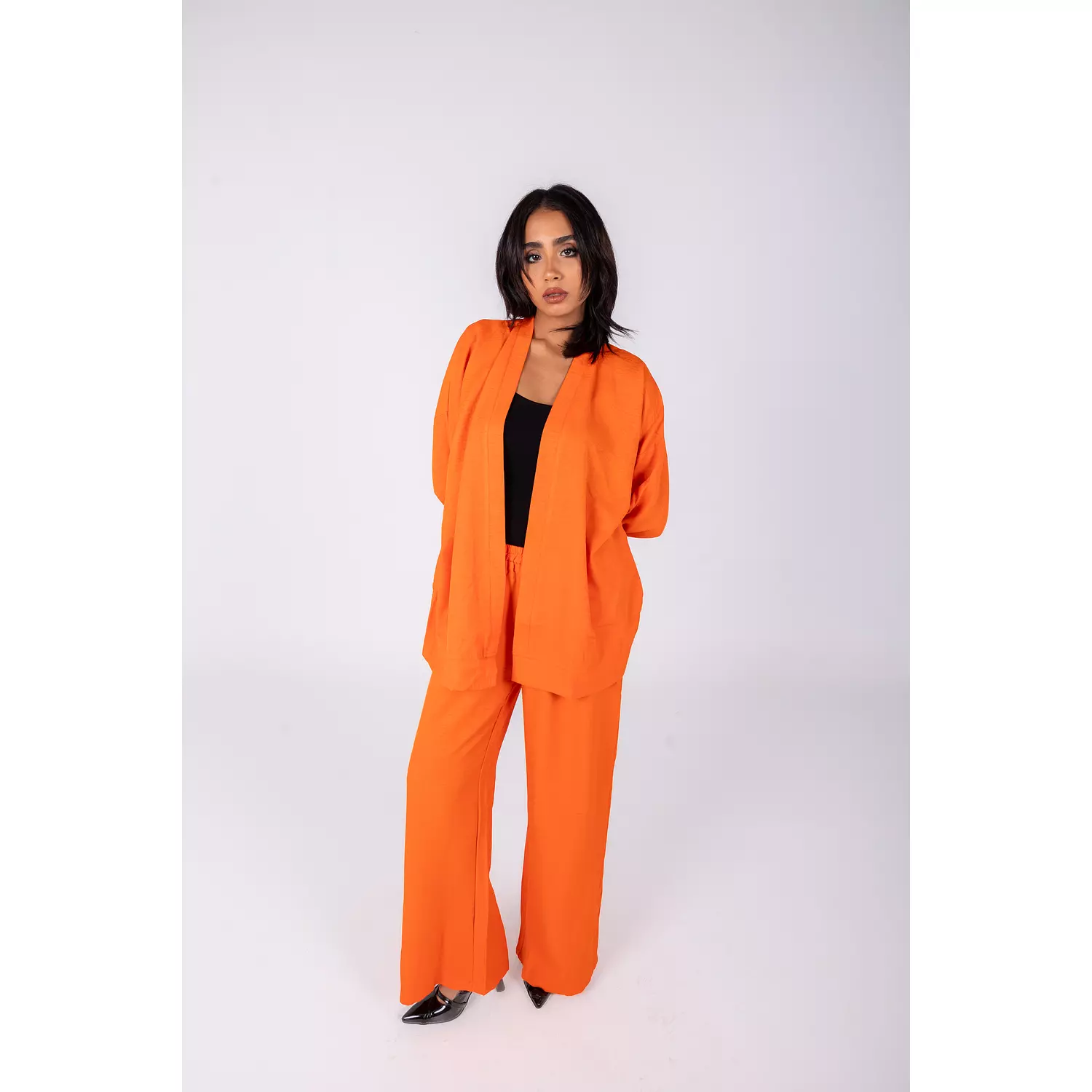 Orange Plain Everyday Set  image