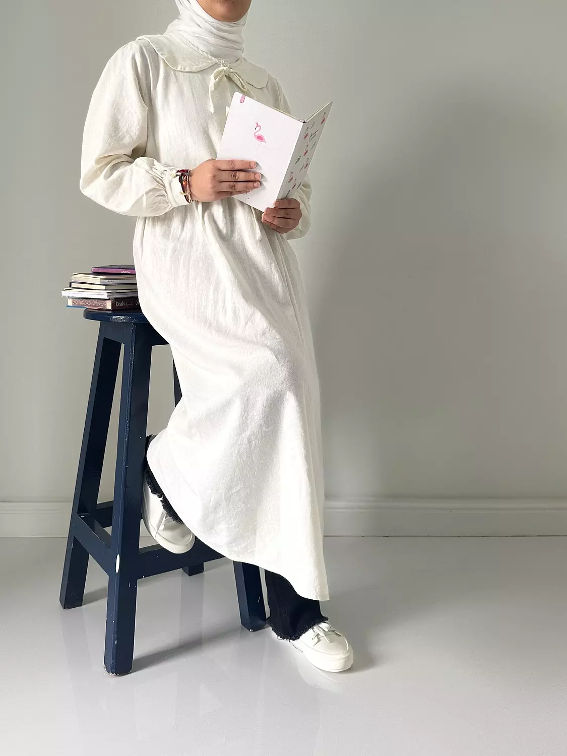 Off white linen tunic (T)  5