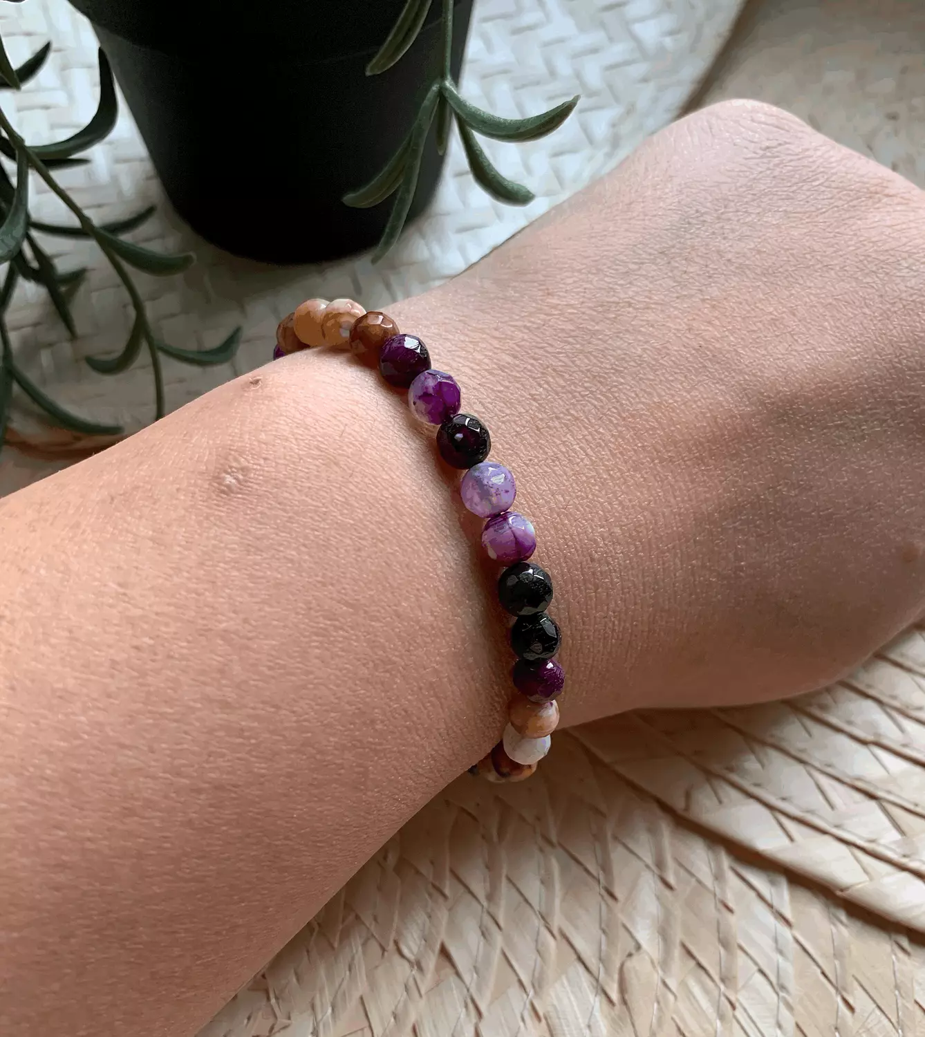 Small Agate "Purple"  Bracelet ( Stock ) image