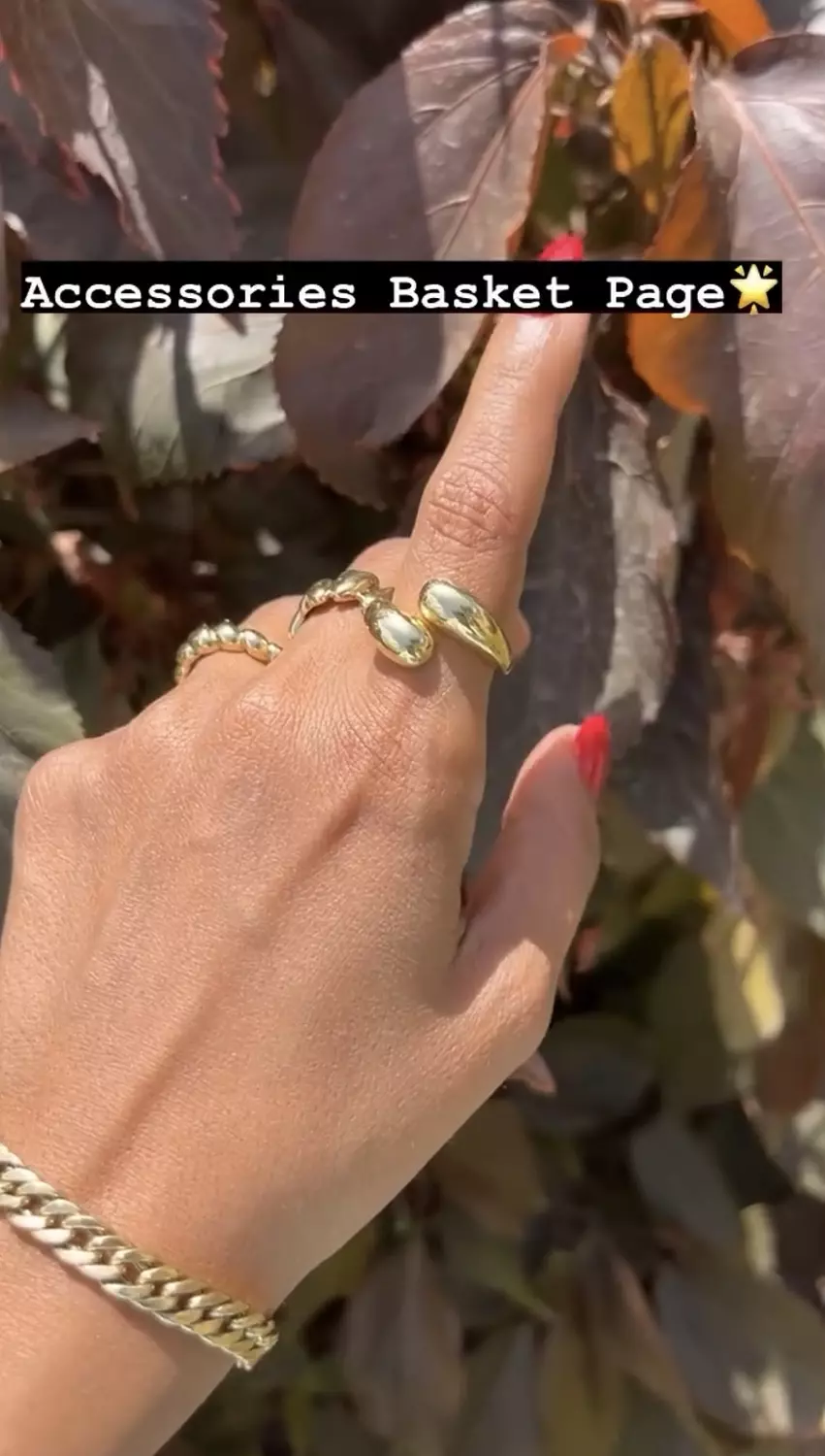 Gold chunky Ring hover image