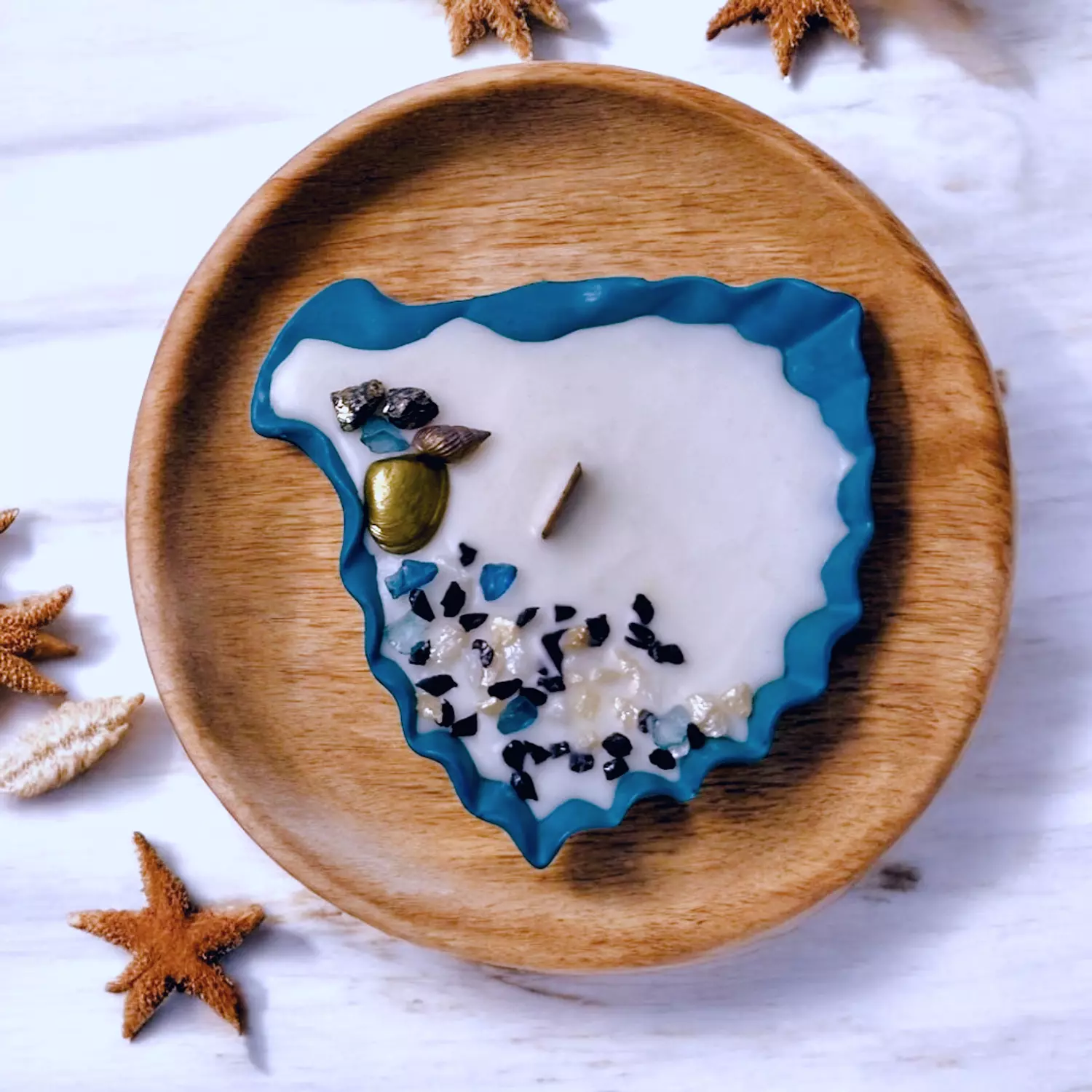 Marine Shell Dish Candle 2