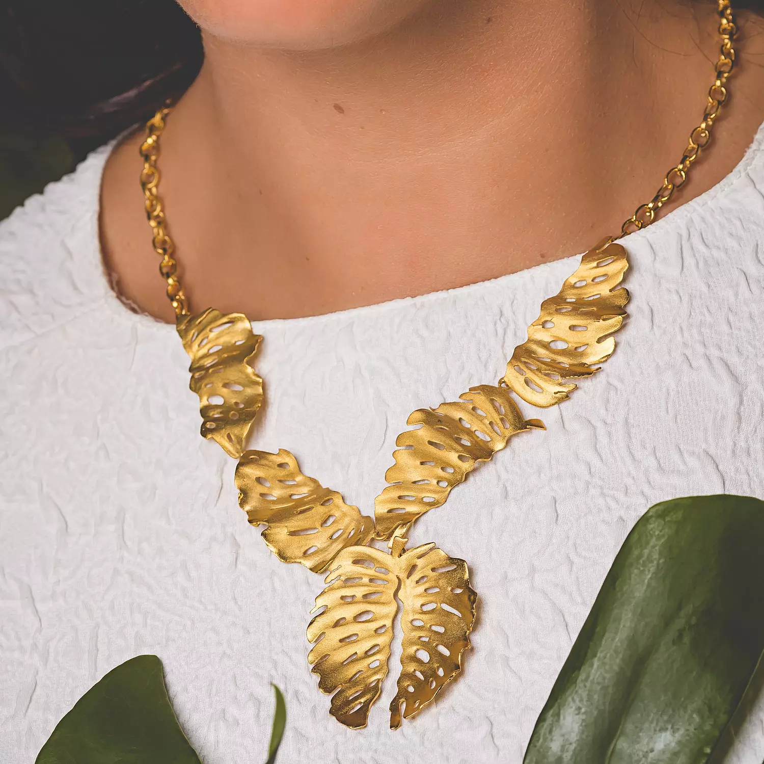 Plume Collier - Gold Platted