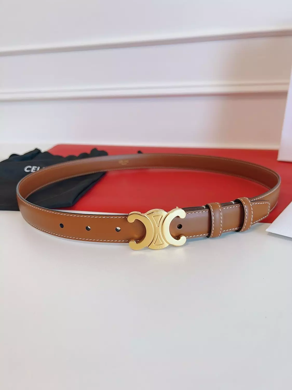 Celine Belt Camel 4