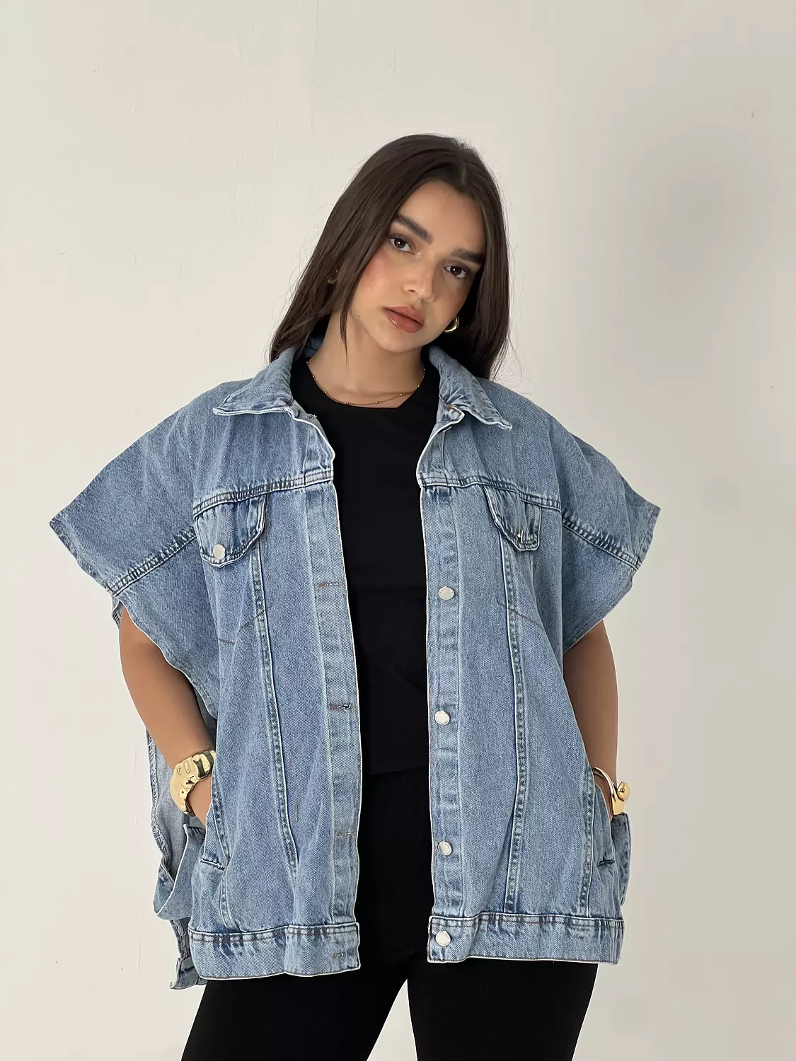 Denim vest light blue 1