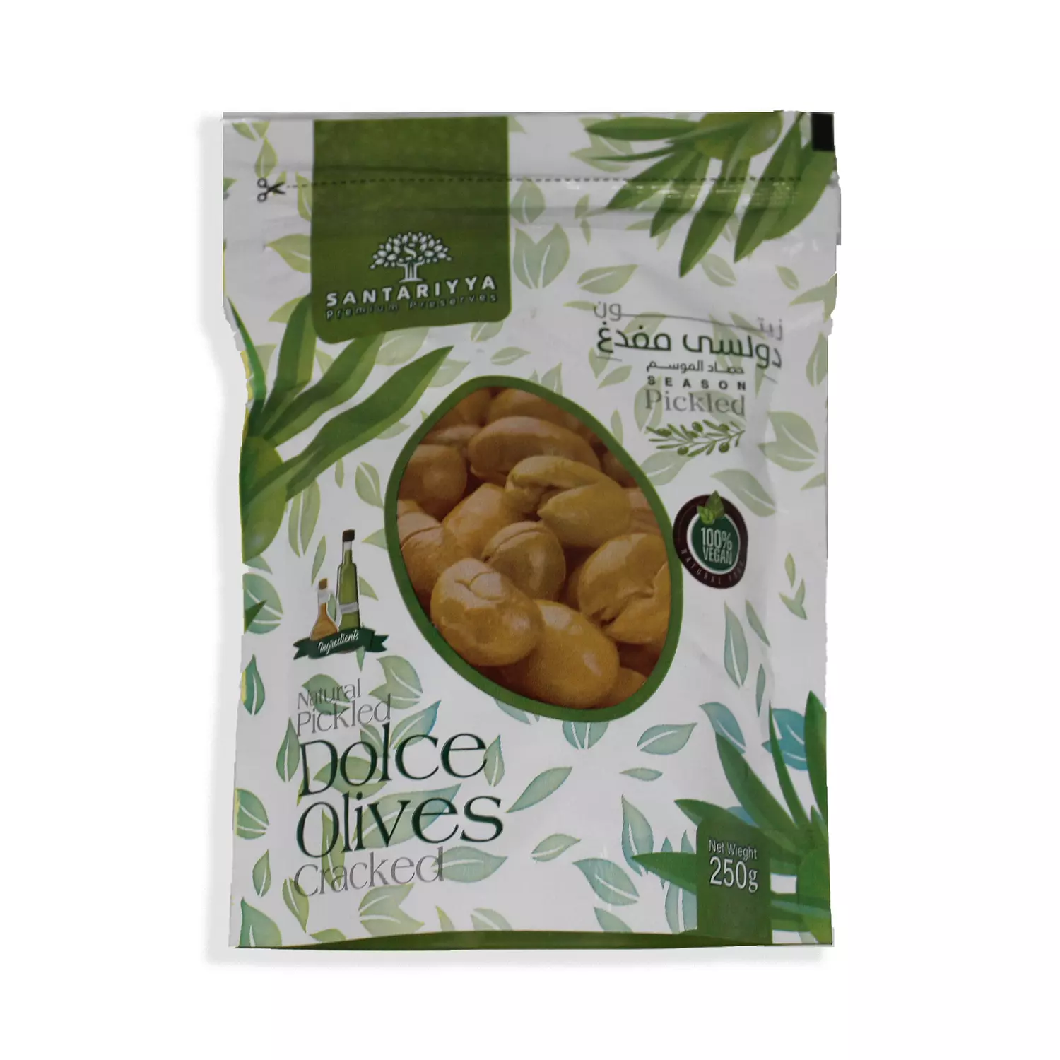 Cracked Dolce Olives Pouch 250g image