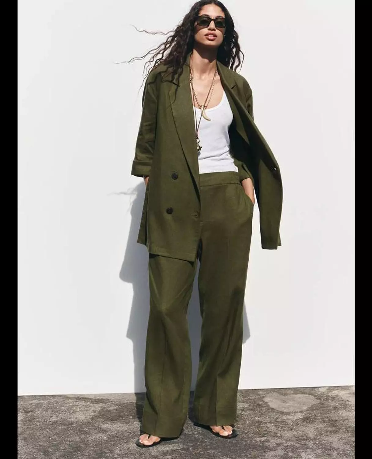 Linen Blazer Set image