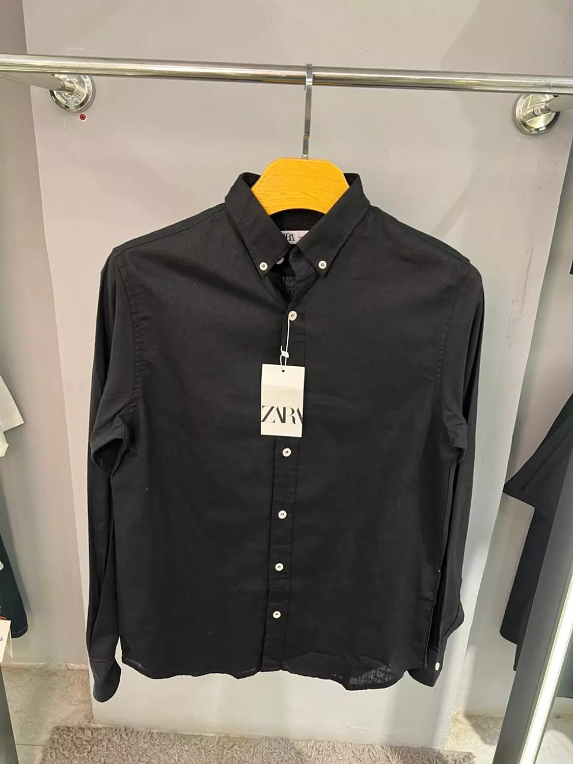 ZARA BLACK LINEN SHIRT / 11731 image