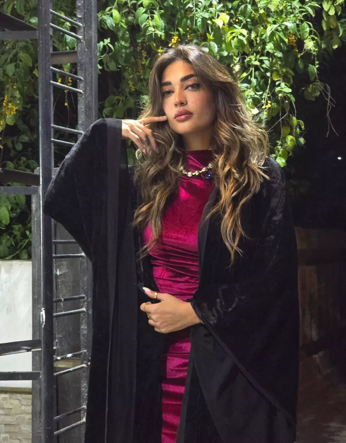 Black Suede Kaftan 3