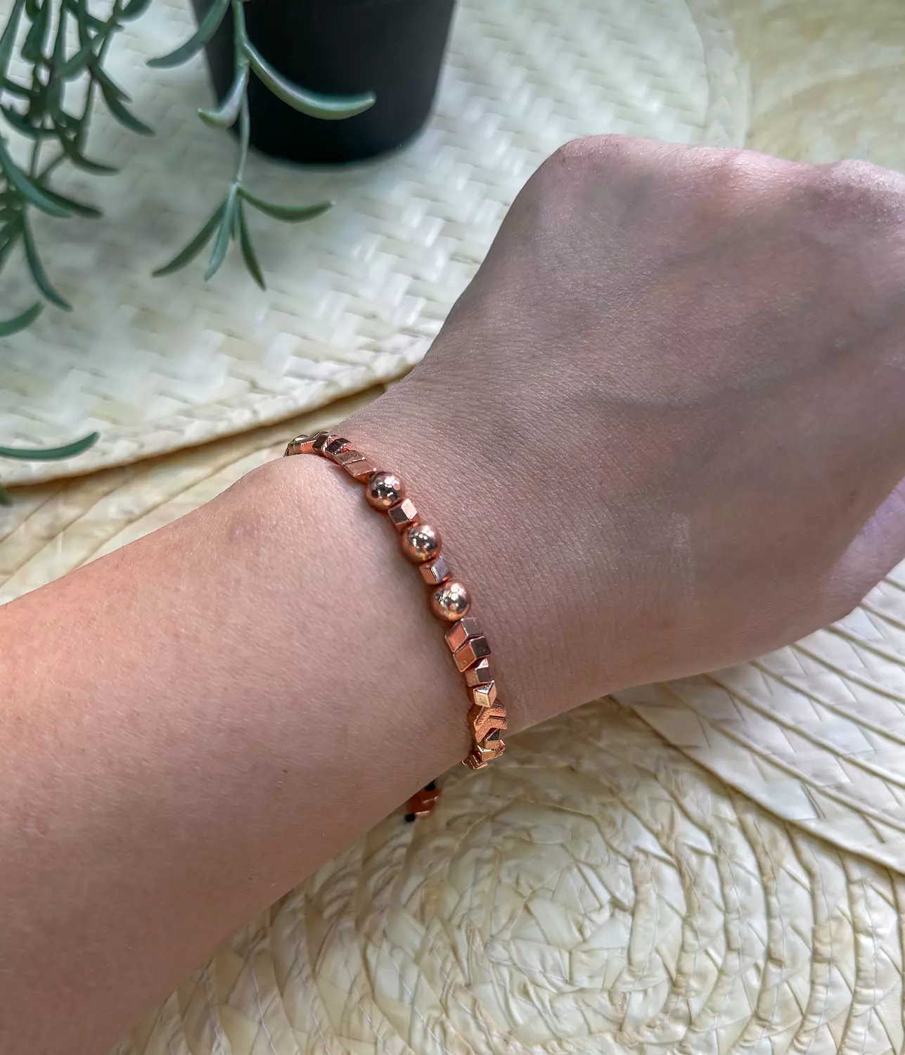 Hematite Rose Gold Bracelet ( Stock ) image