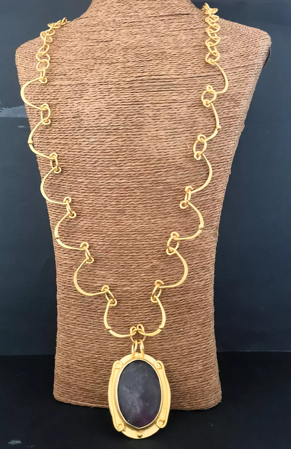 Amethyst twirl necklace 2