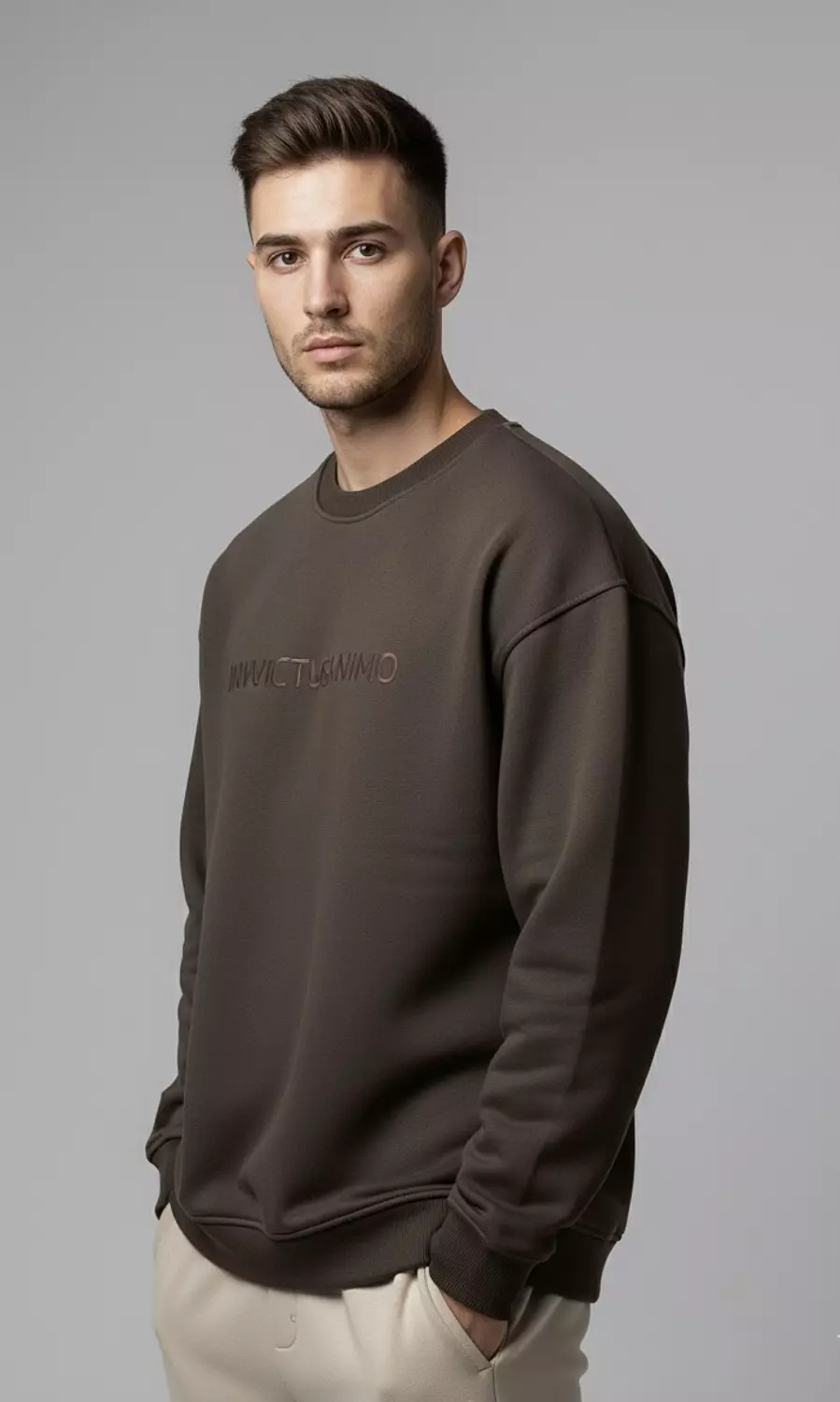 Premium Crewneck  _ Brown 4