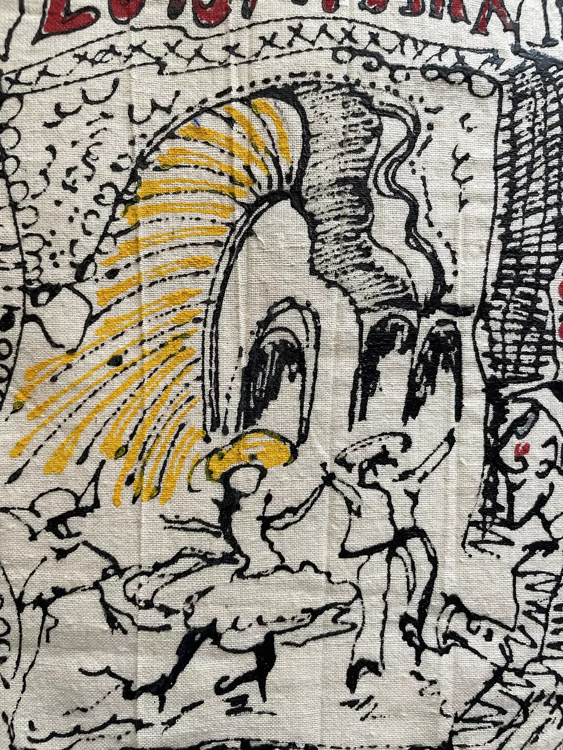 Xl “ Luna park “ hand painted patch-hya 4