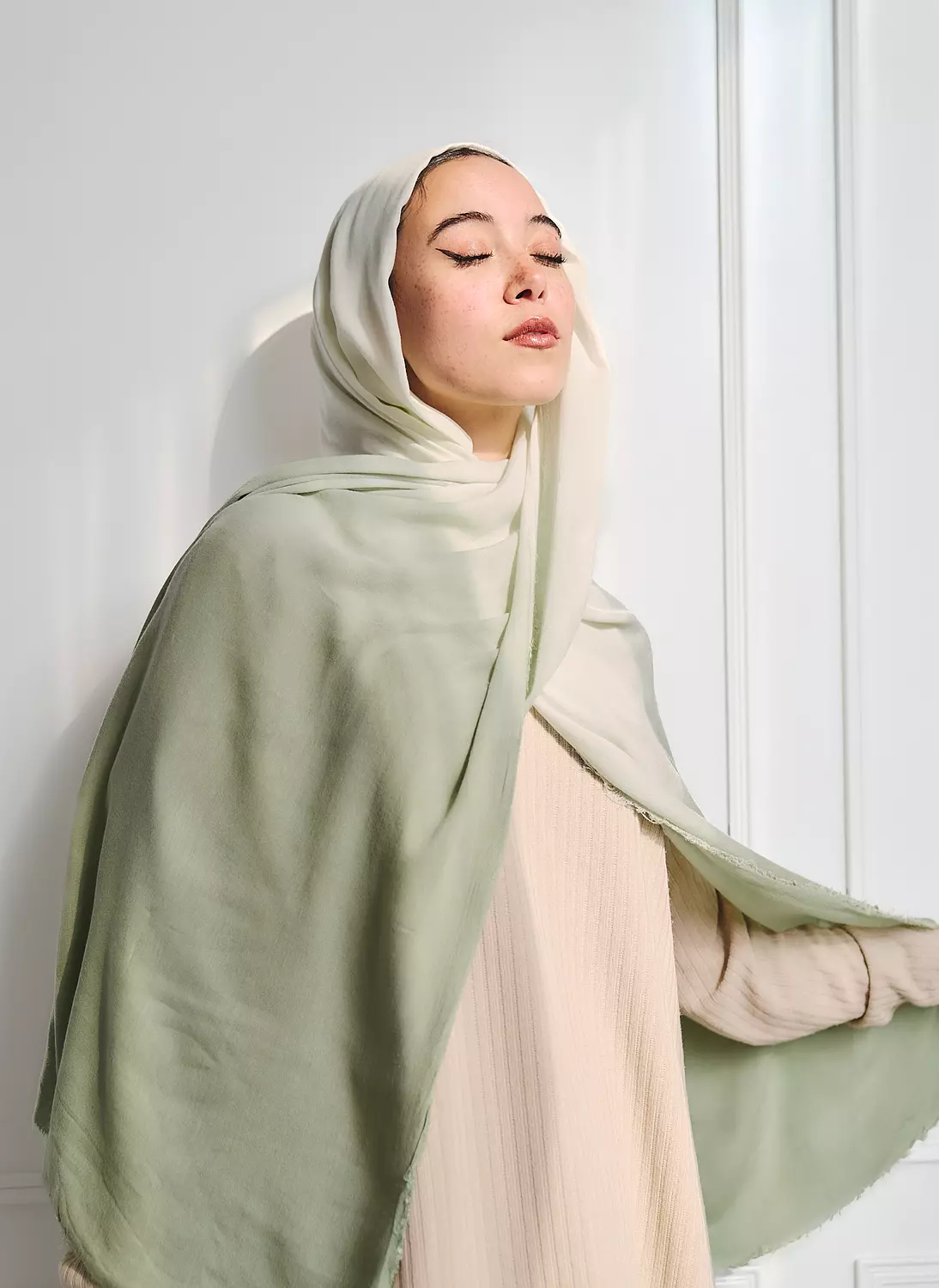 Ombre cotton - Mint green hover image