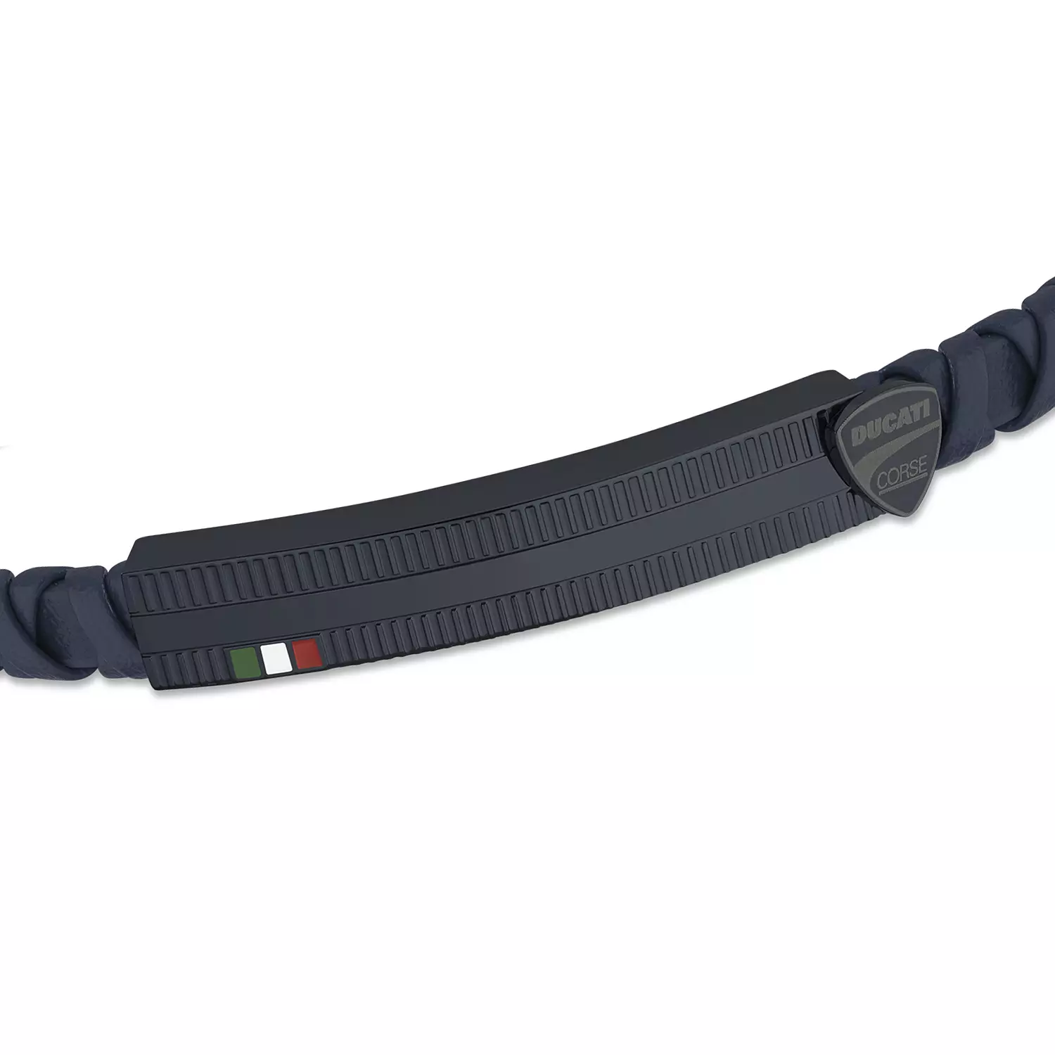 Ducati - DTAGB2137004 - INCROCIO BLUE LEATHER WITH IP BLUE BRACELET 2