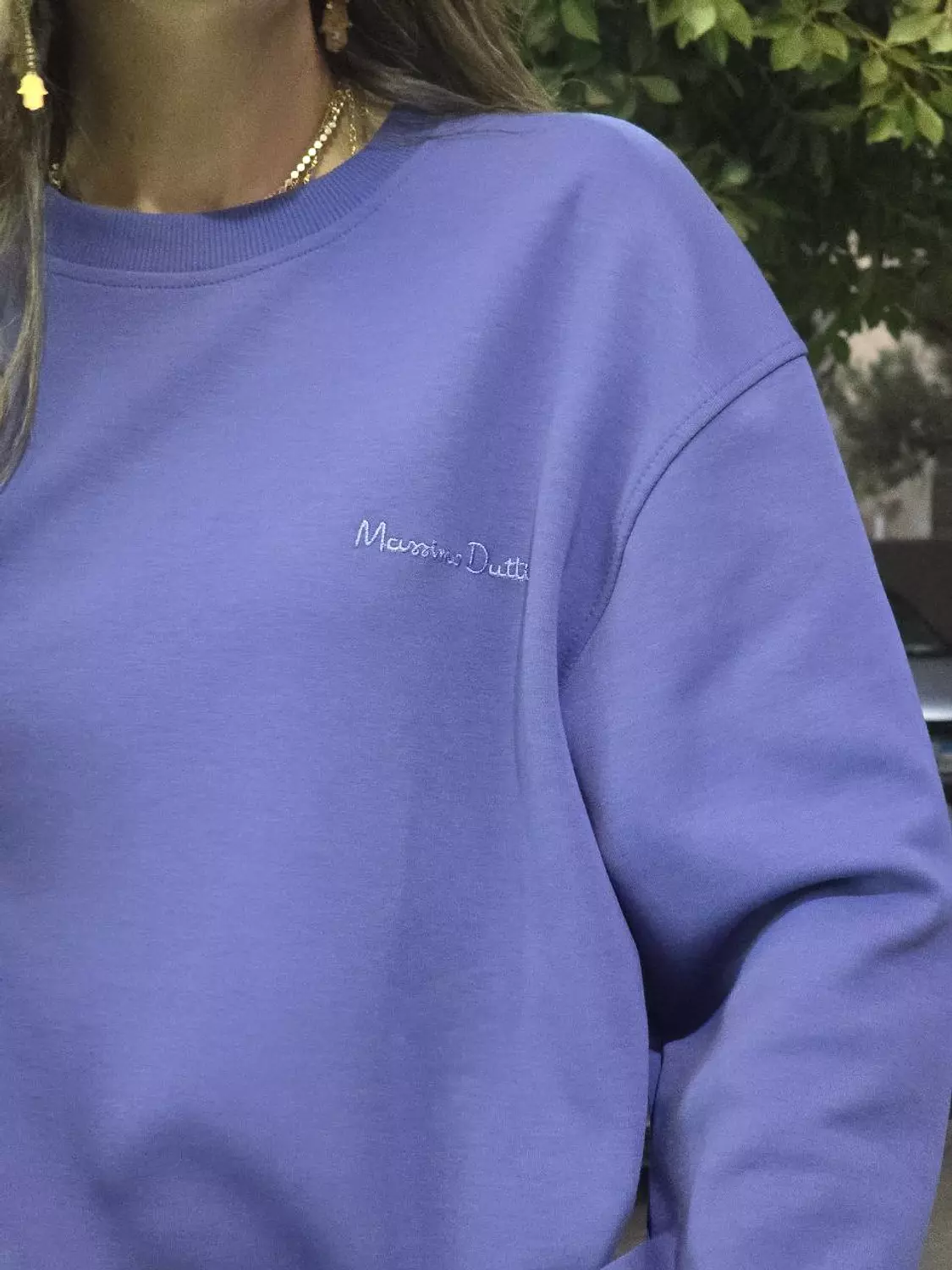 Massimo Dutti Indigo blue sweater image