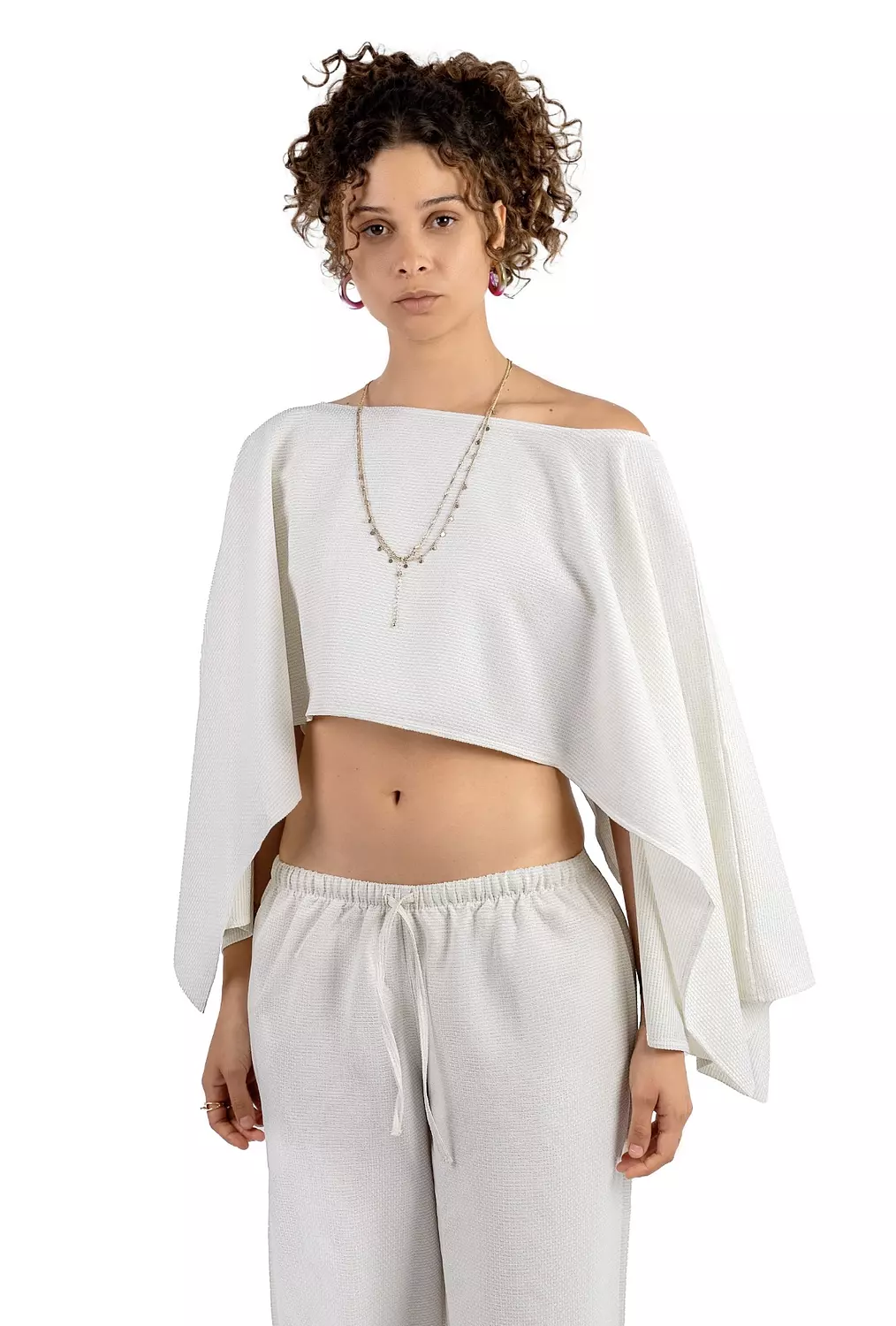 linen blend set in nude 1