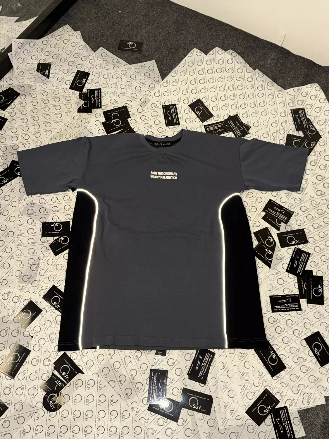 Over size Premium T-shirt _ Reflect _ Dark Grey (black) image