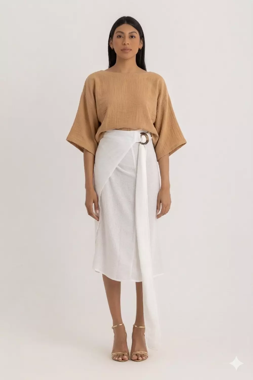 The Titi Cropped Top Camel image