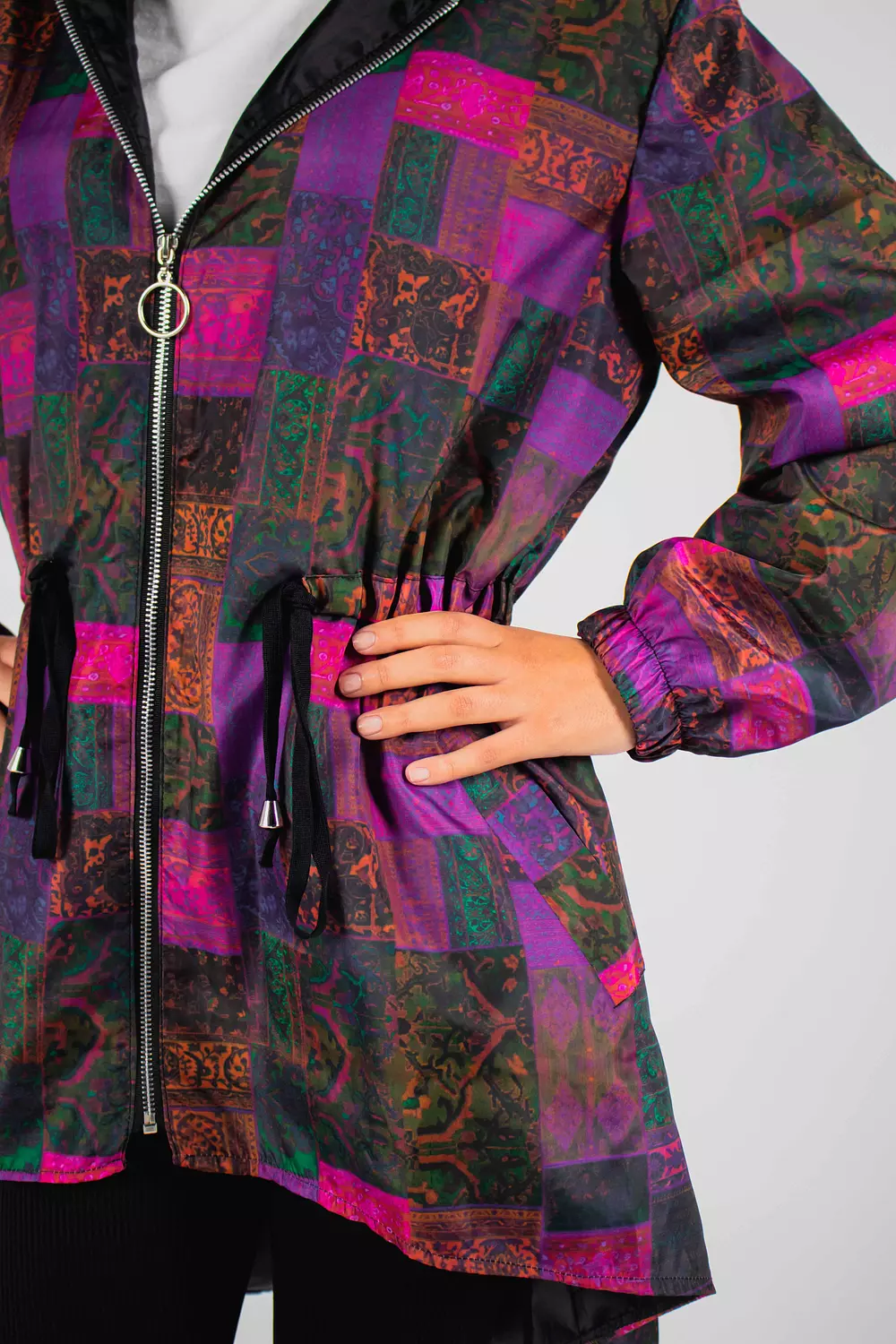 Purple Petal WeatherProof Coat 2