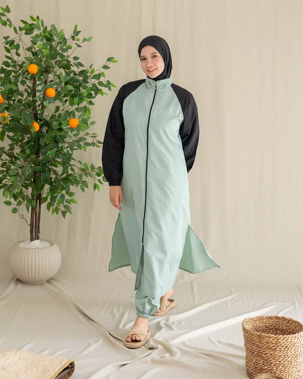 Burkini Code 105 | Mint & Black image