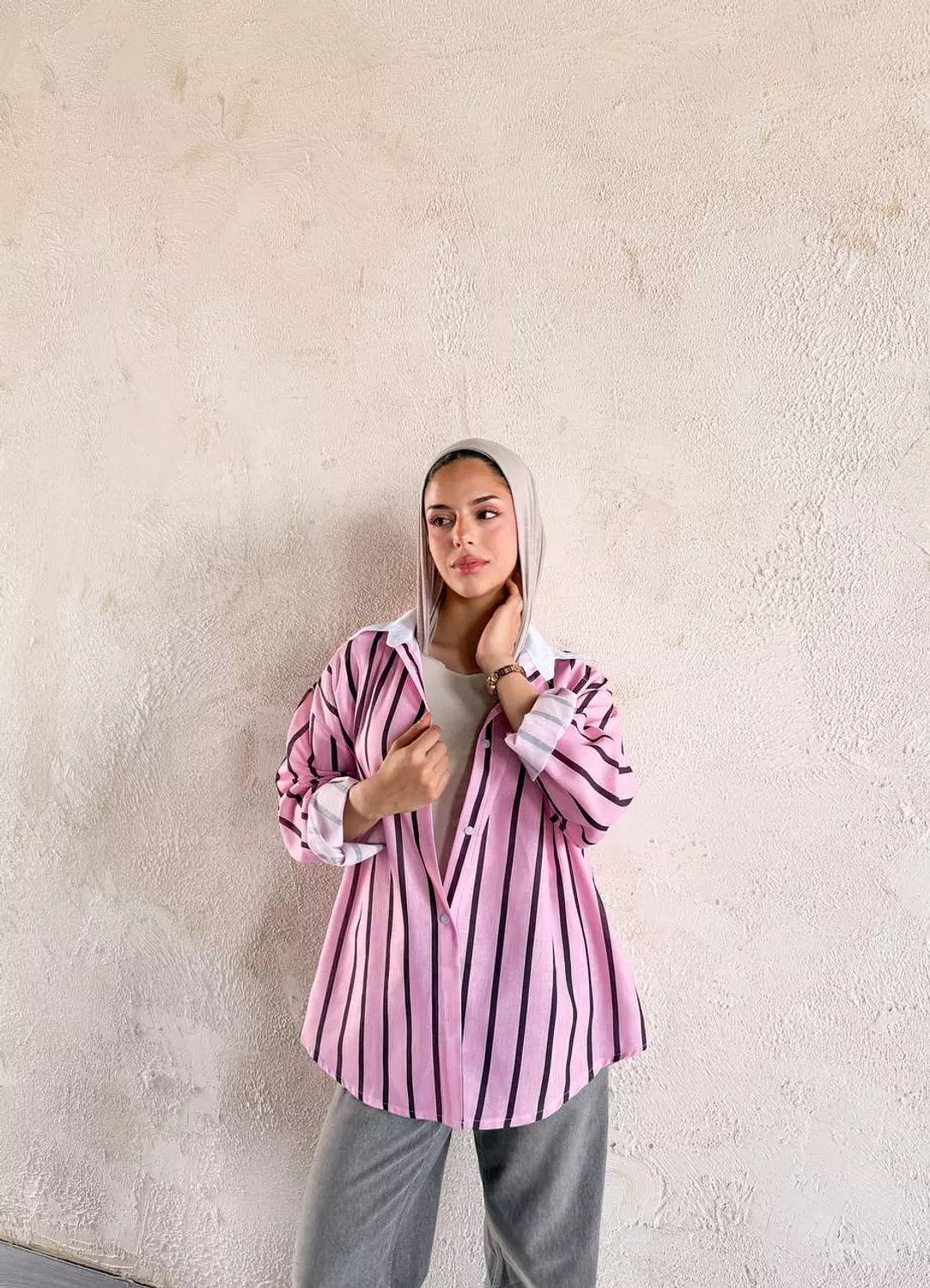 Pink Striped Shirt 2