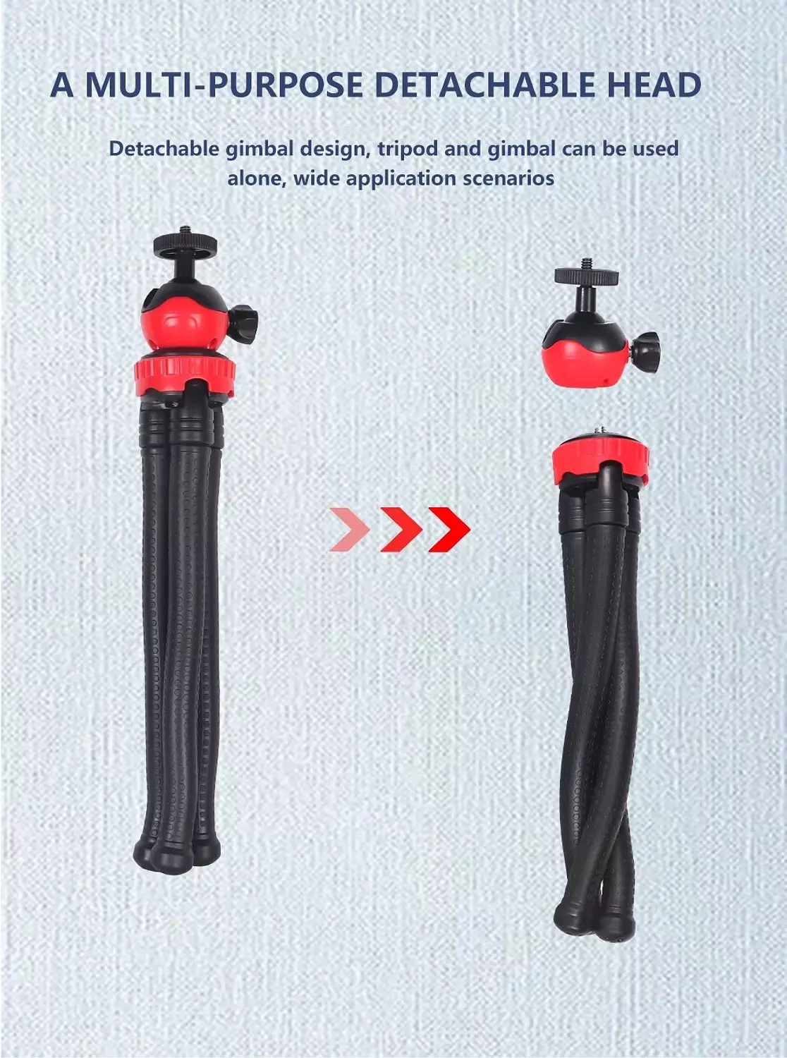 plokama PK-776 Photography Kit with LED Light and Tripod Microphone - Compatible with Various Devices 6