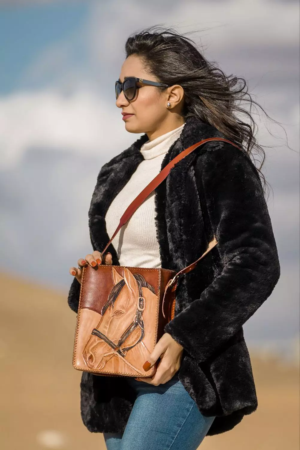 Brown horse bag 2