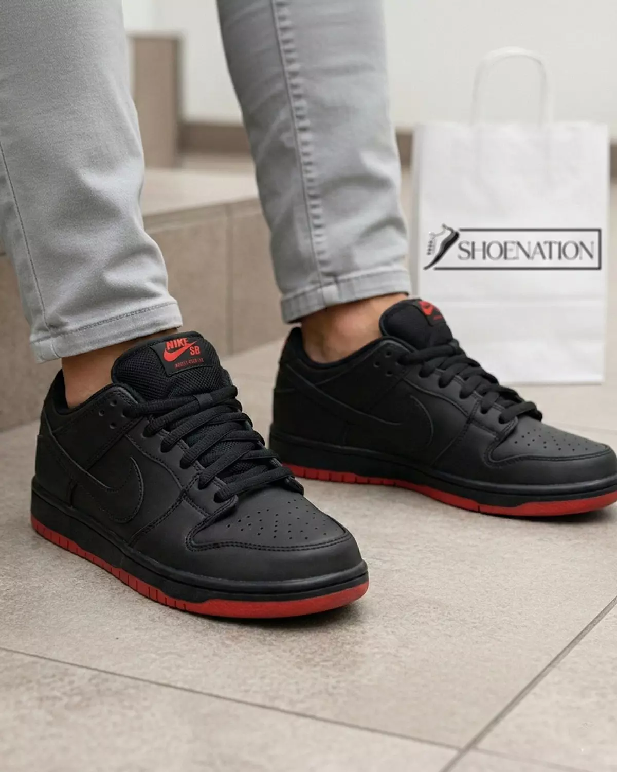Nike SB Dunk Low Black Red image