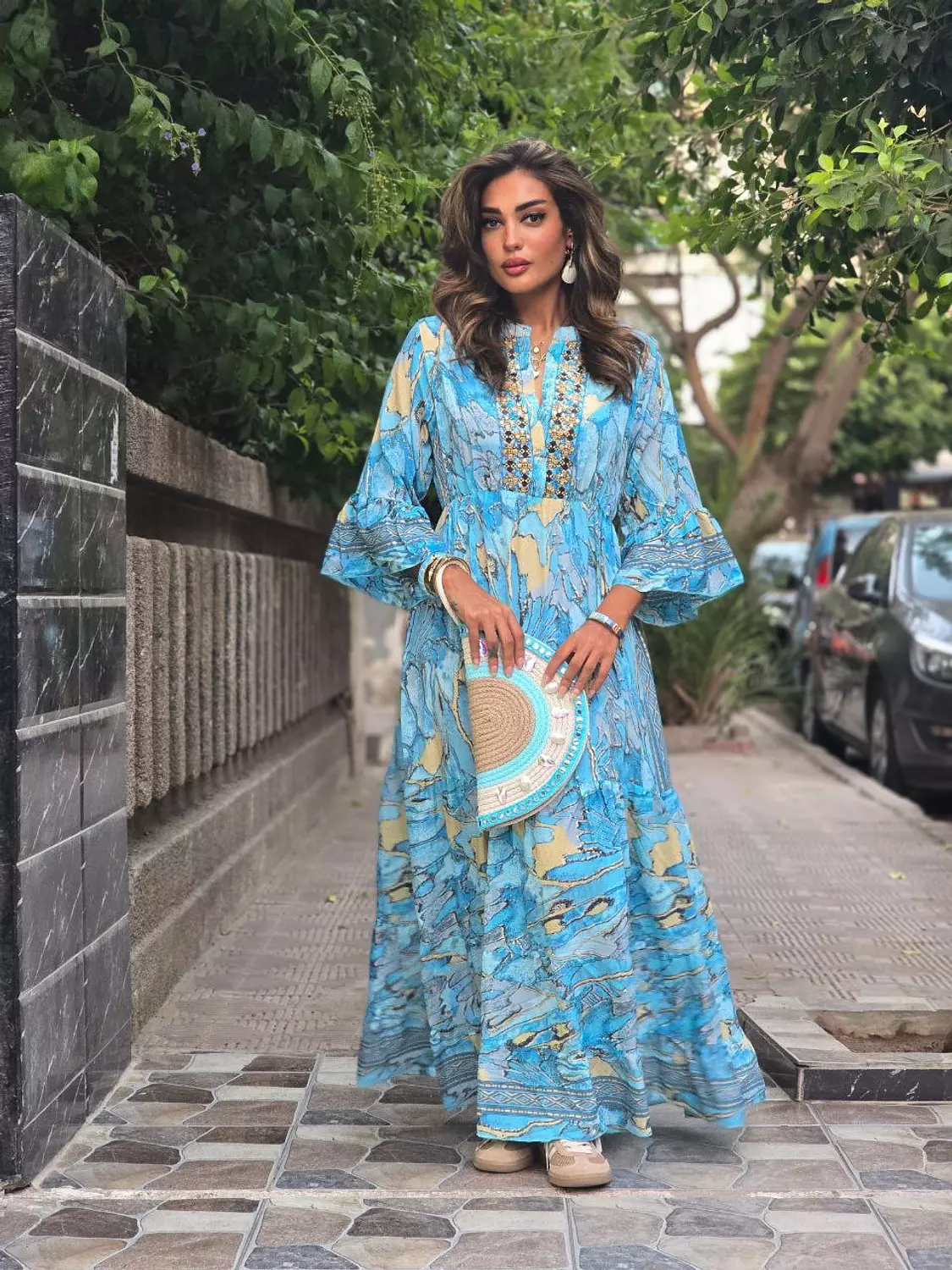 Blue Boho Dress  hover image