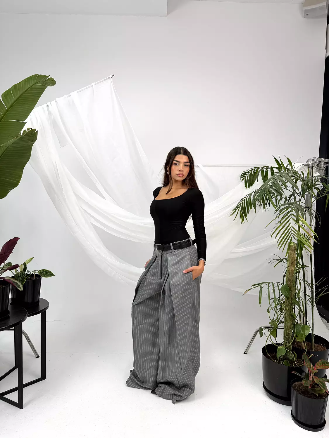 Stripped Tailored Pants 13