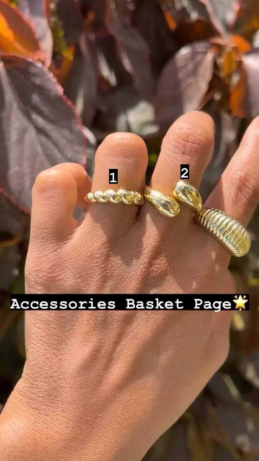 Gold chunky Ring image