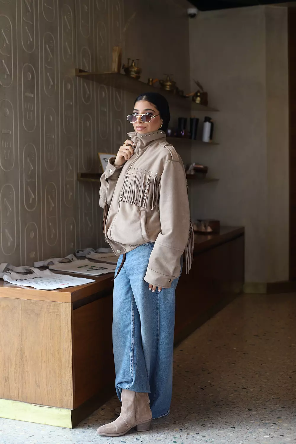 Sahara fringe jacket  hover image