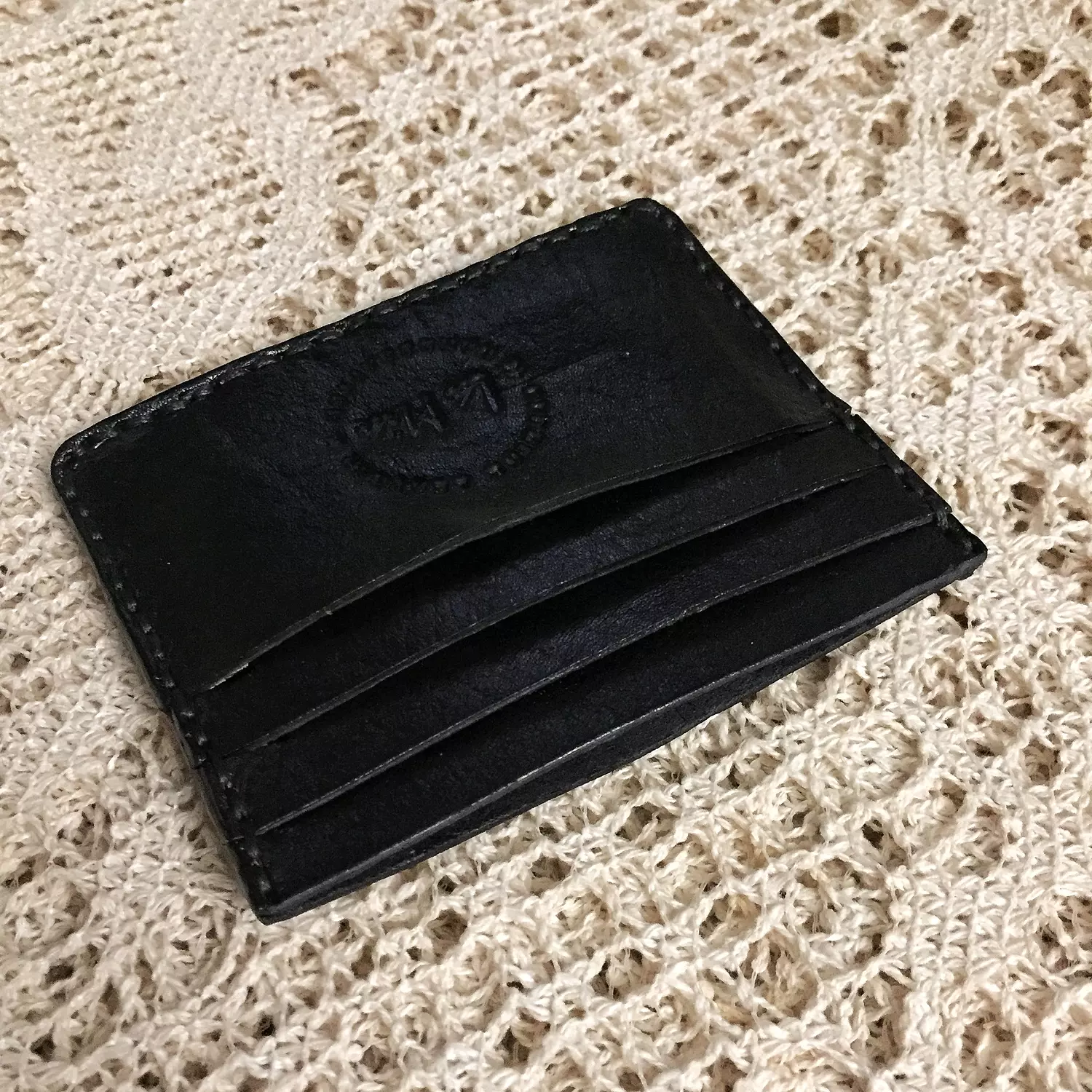 Plain leather card holder 4