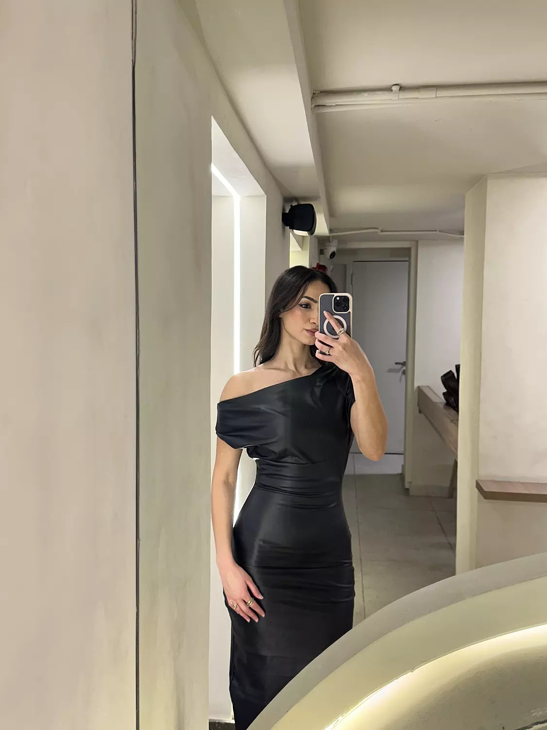 Leather Black Dress 1