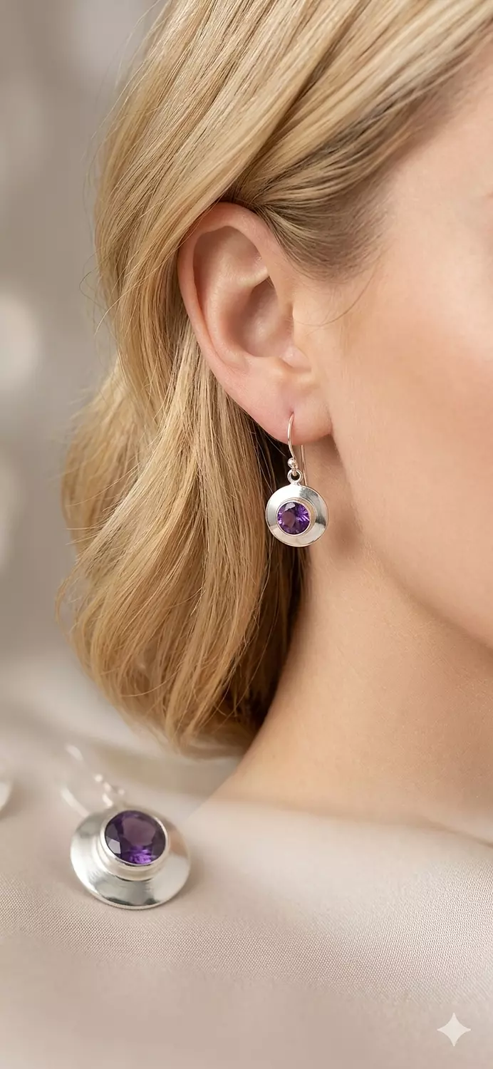 Amethyst earrings image